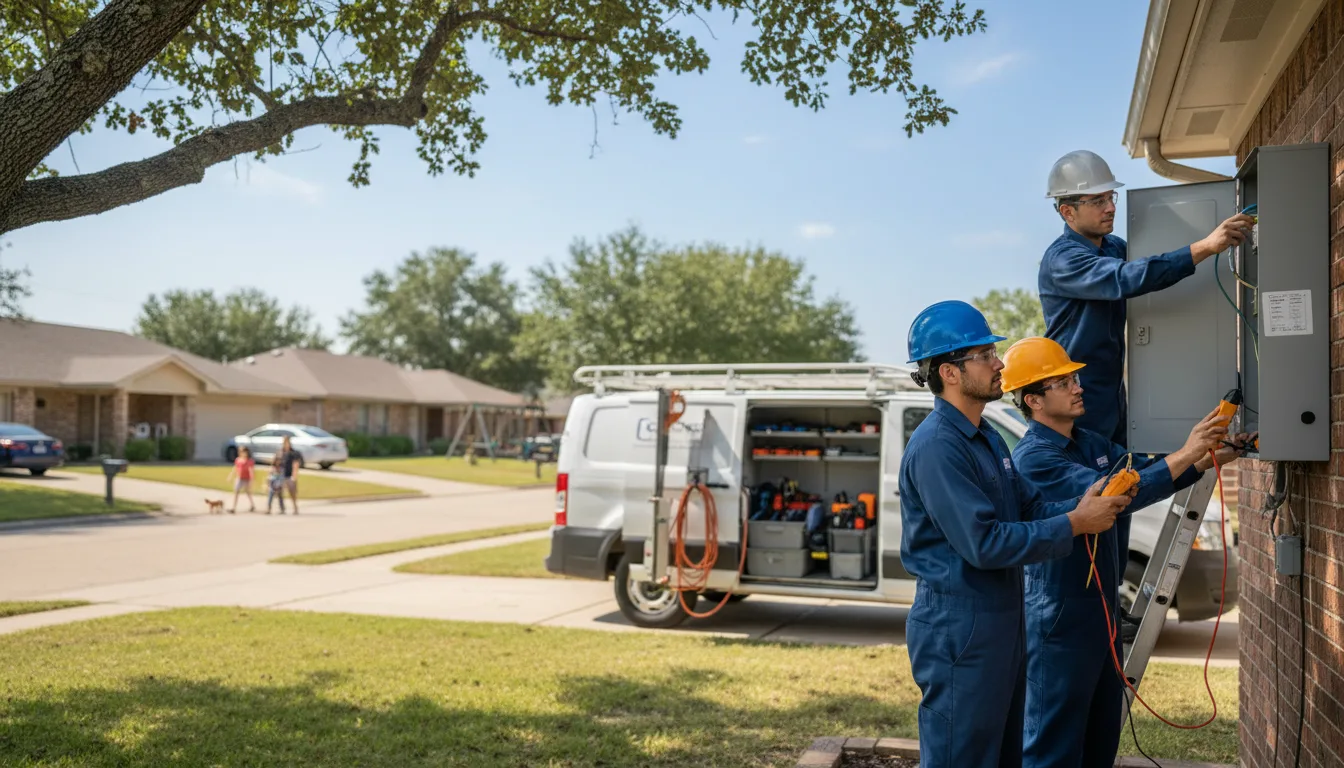 Certified electrician providing emergency electrical services in Henriette, MN